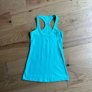 Lululemon Cool Racerback Tank Bali Green Size 6 EUC